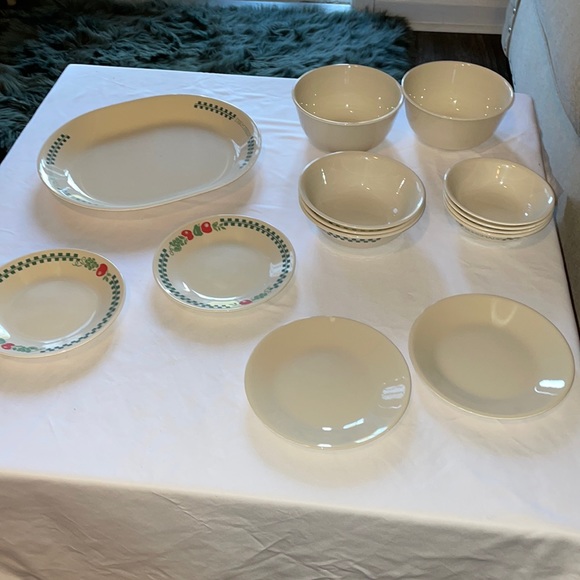 Vintage Corelle Farm Fresh dinnerware 10 PIECE SET - Picture 2 of 10